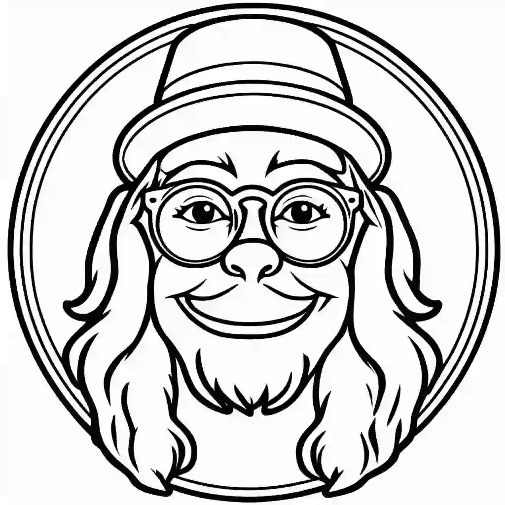 Simple Simon coloring pages